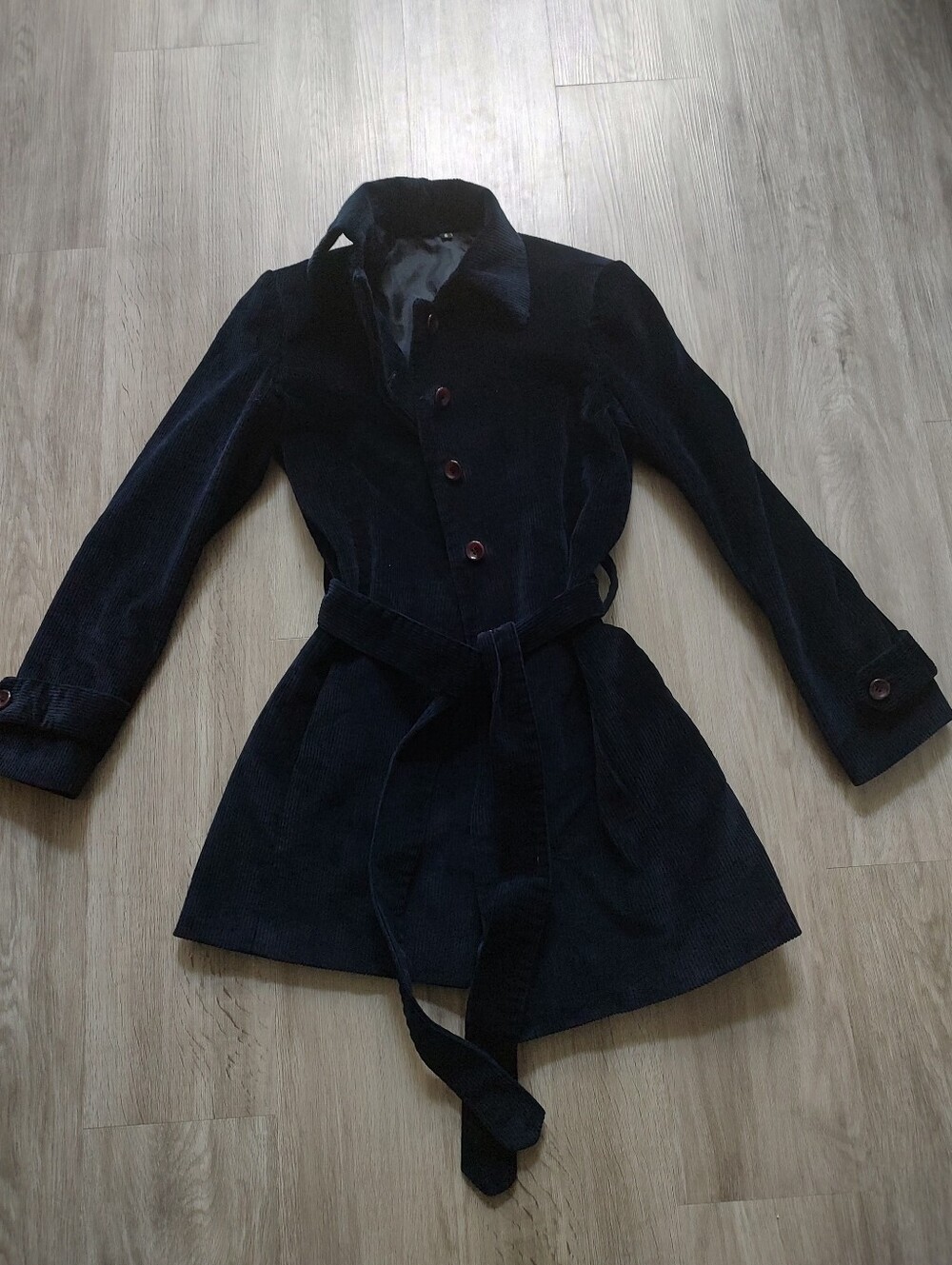 Women’s Dark Navy Belted  Coat